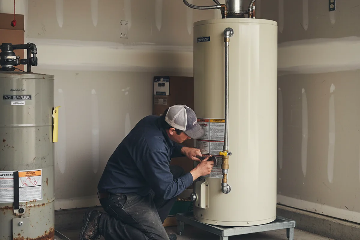 Water heater and shutoff valve replacement in Kenner